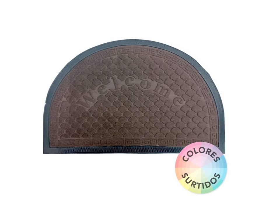 Felpudo Base Goma Reforzado Semicircular