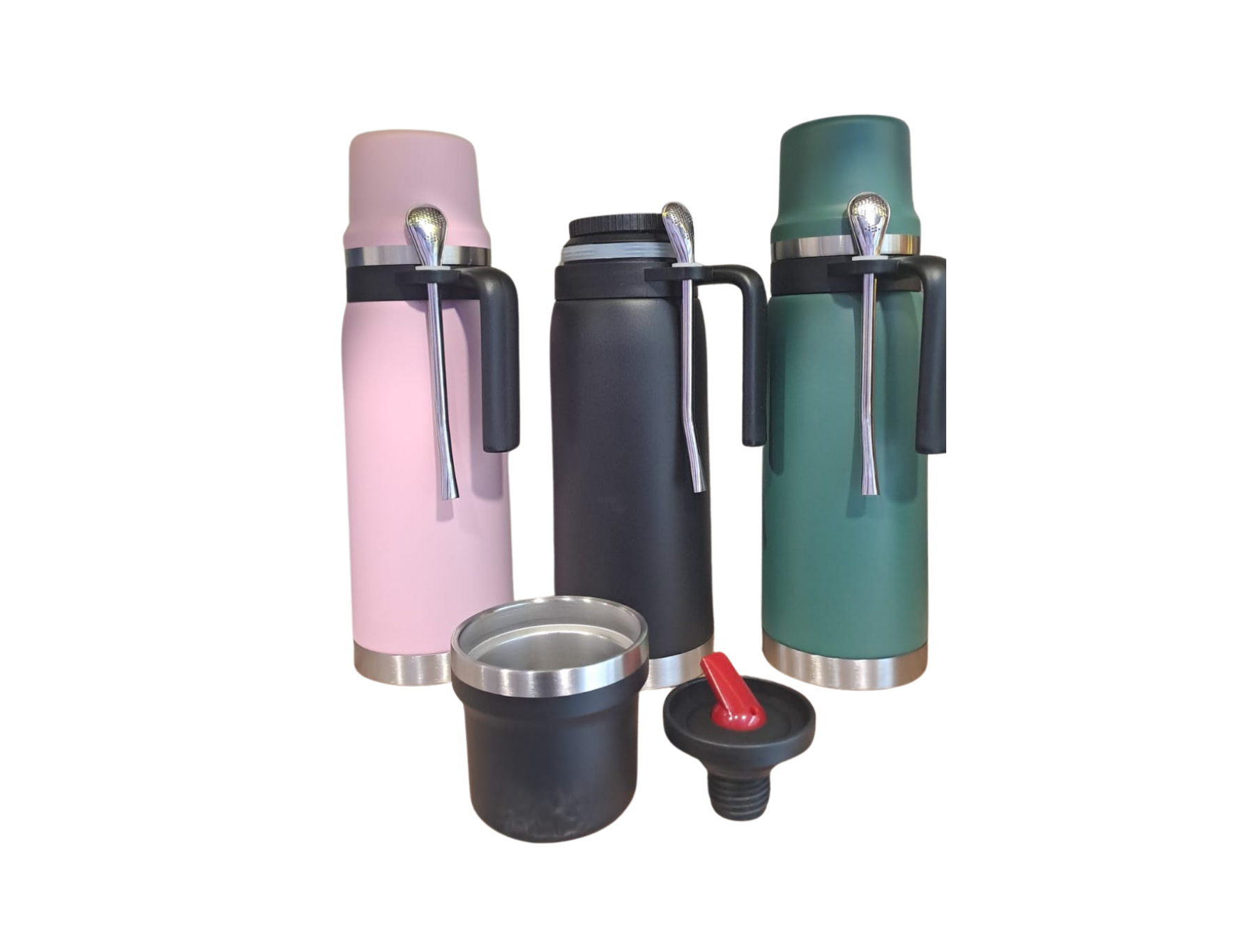 Termo con mate y bombilla