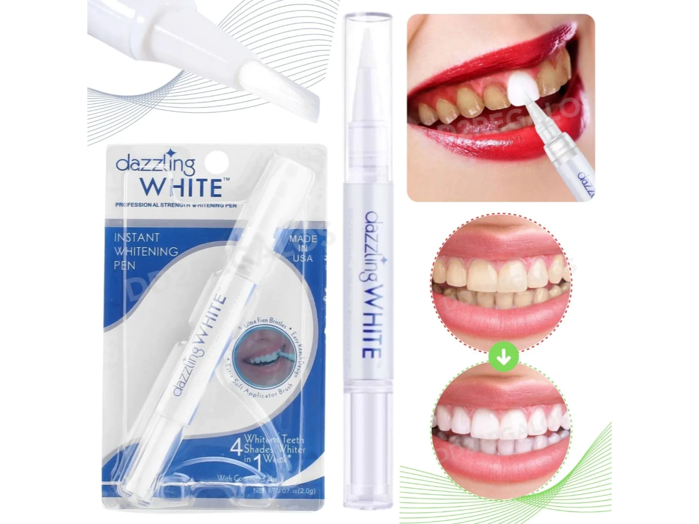 Lapiz Gel Blanqueador Vaclav Dientes Blancos Anti Manchas