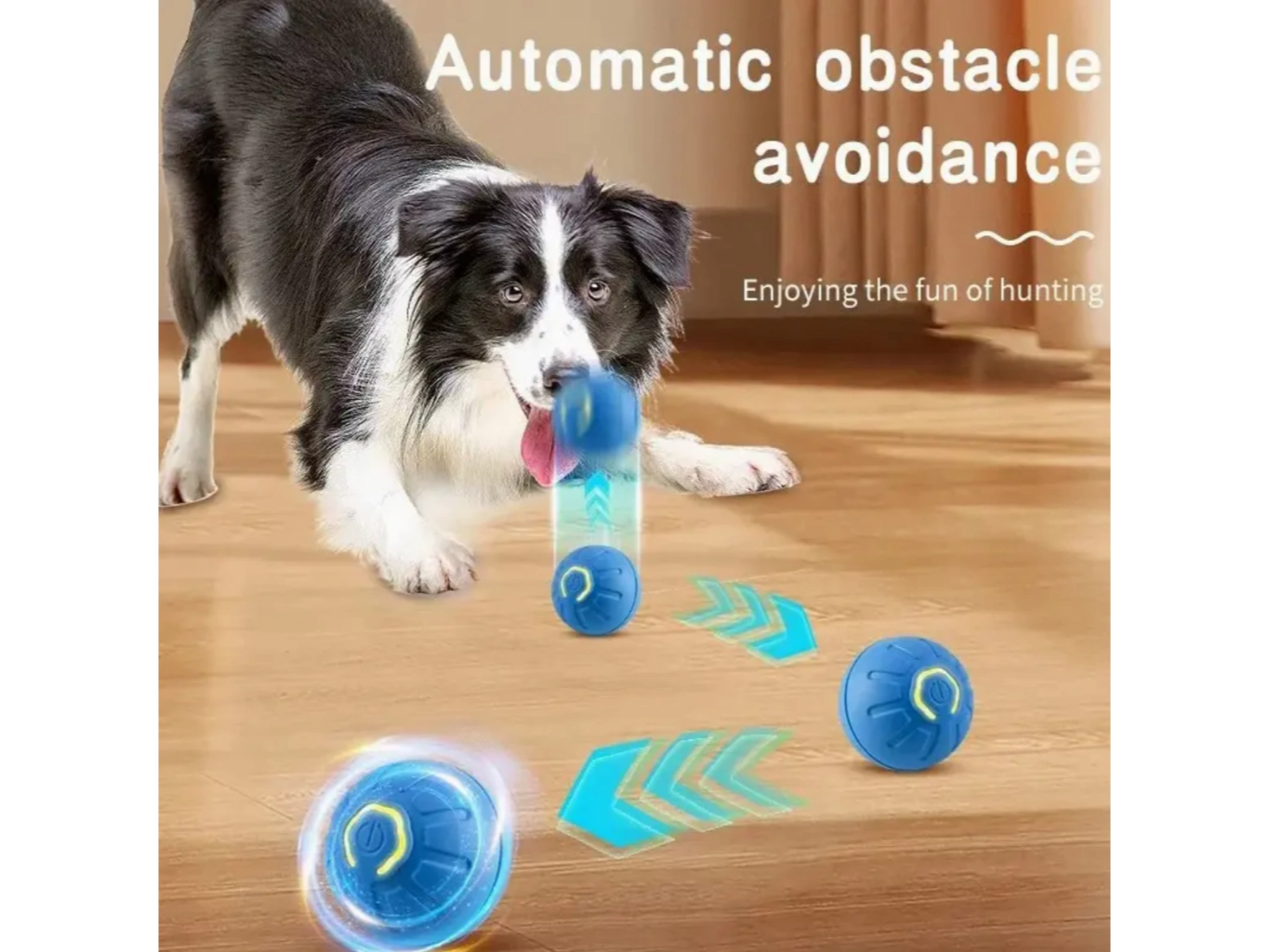 Juguete Pelota Interactiva Para Perro Gato Recargable Mascota Feliz