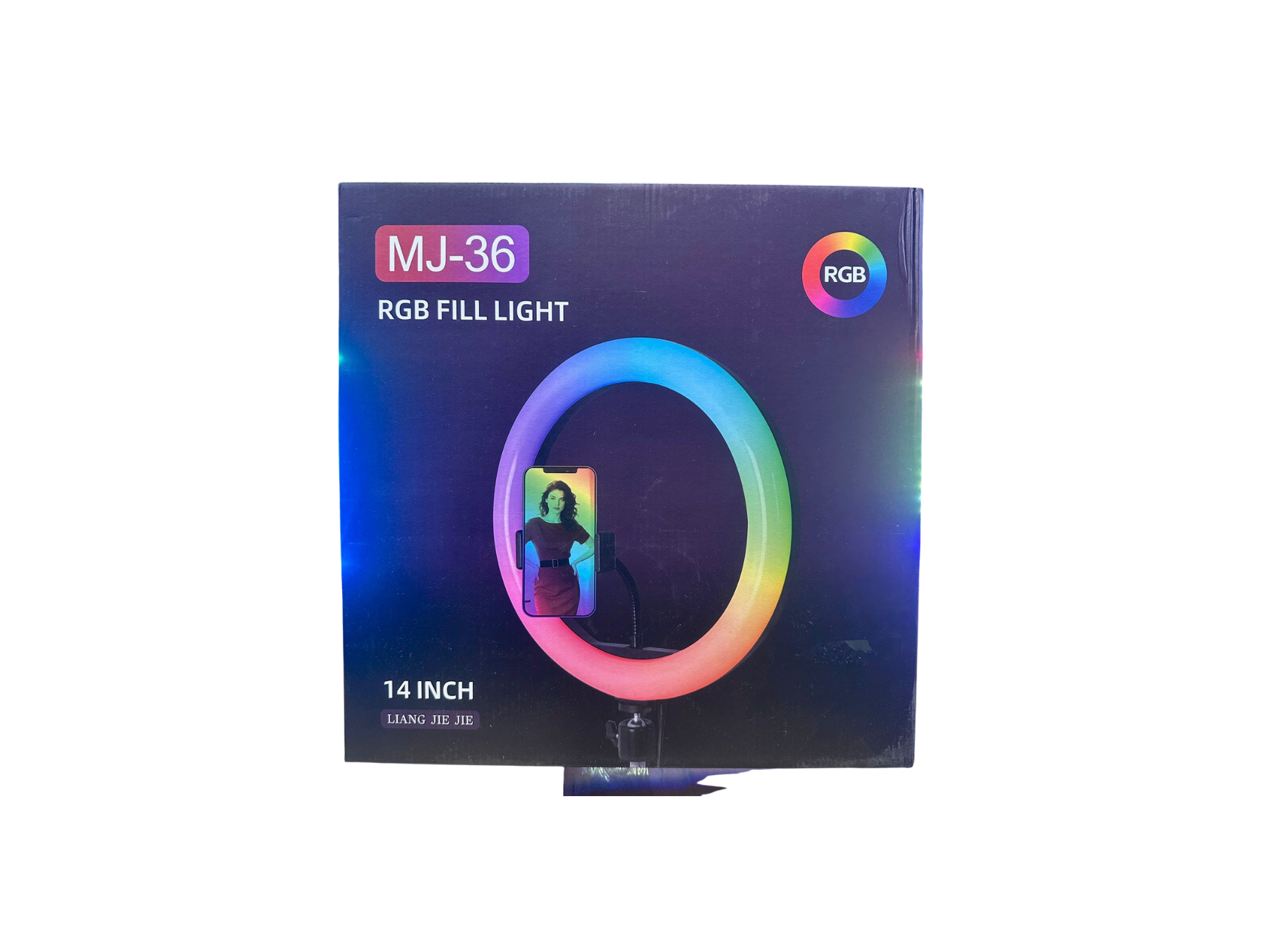 Aro de luz LED RGB 36cm
