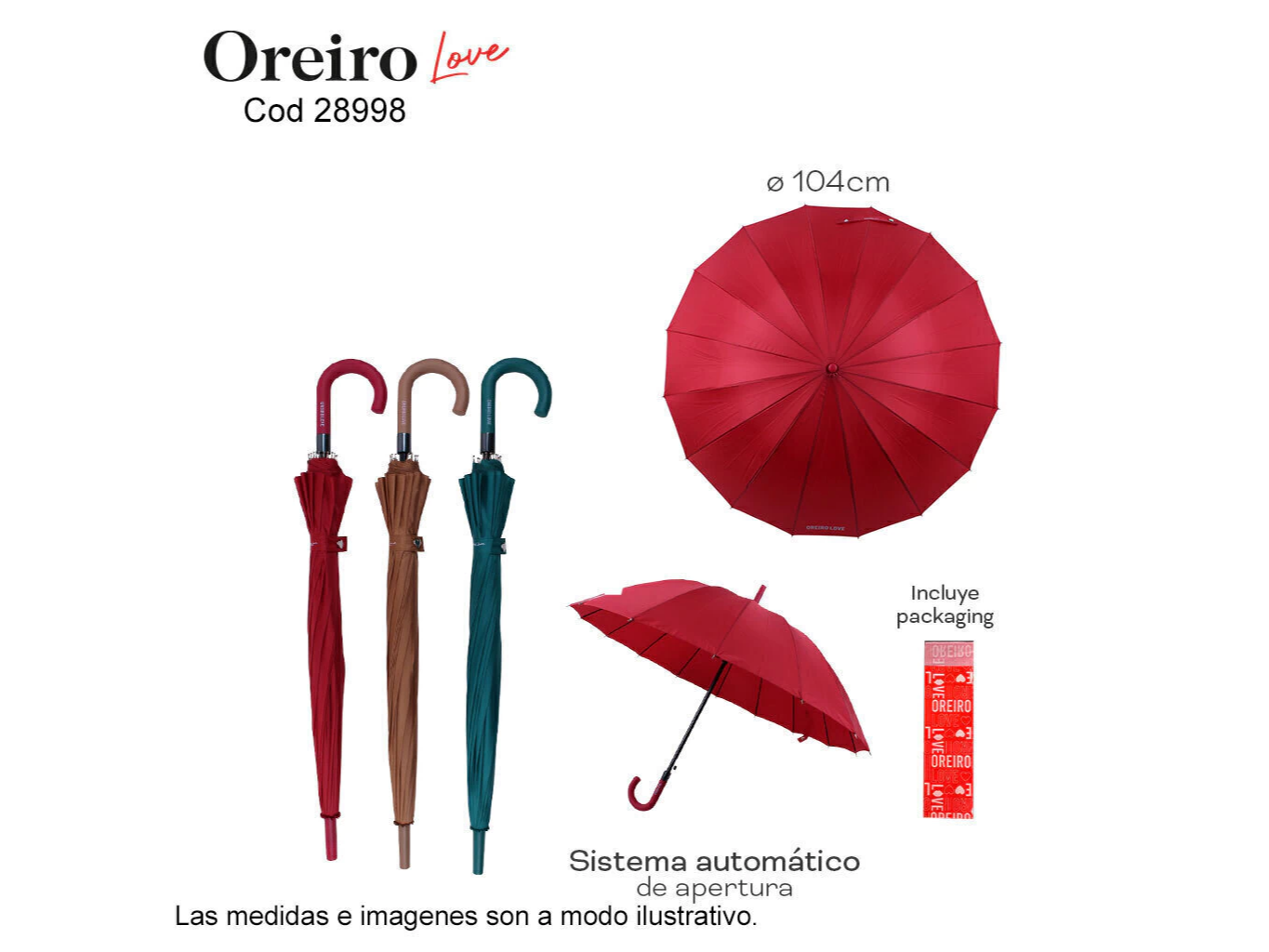 Paraguas OREIRO LOVE