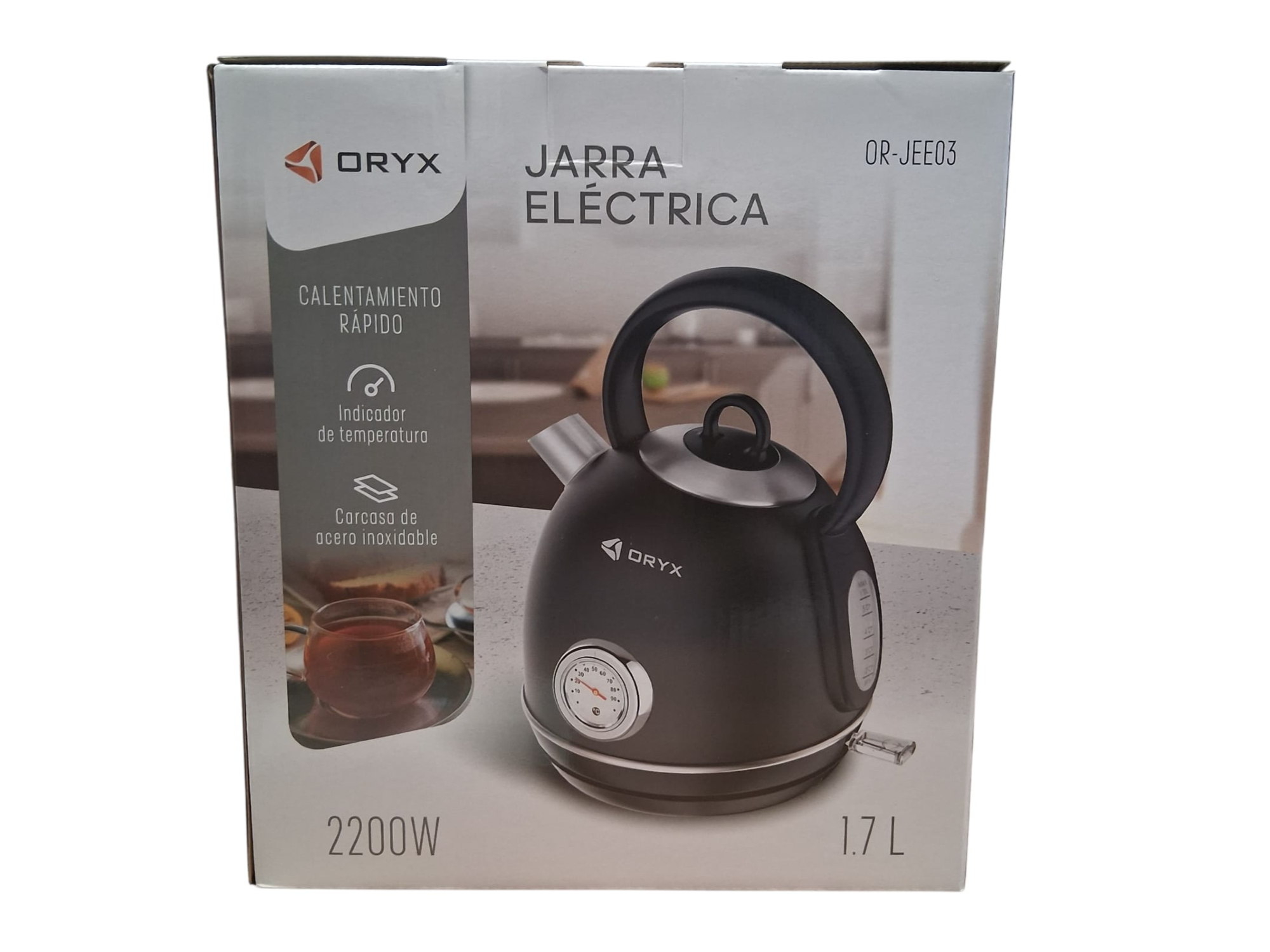 Jarra eléctrica con indicador de temperatura