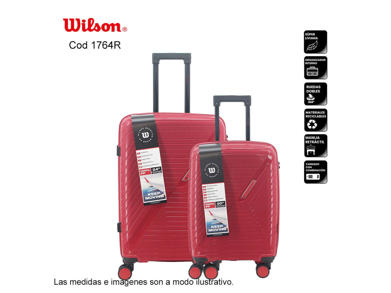 Set de Valijas x 2 WILSON