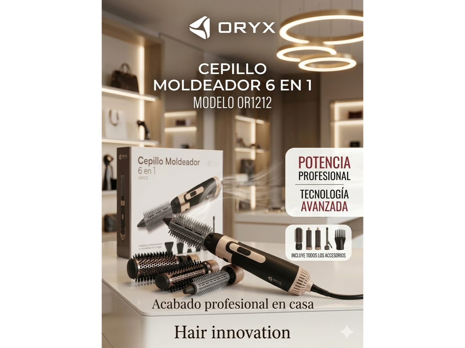 Cepillo Modelador 6 en 1