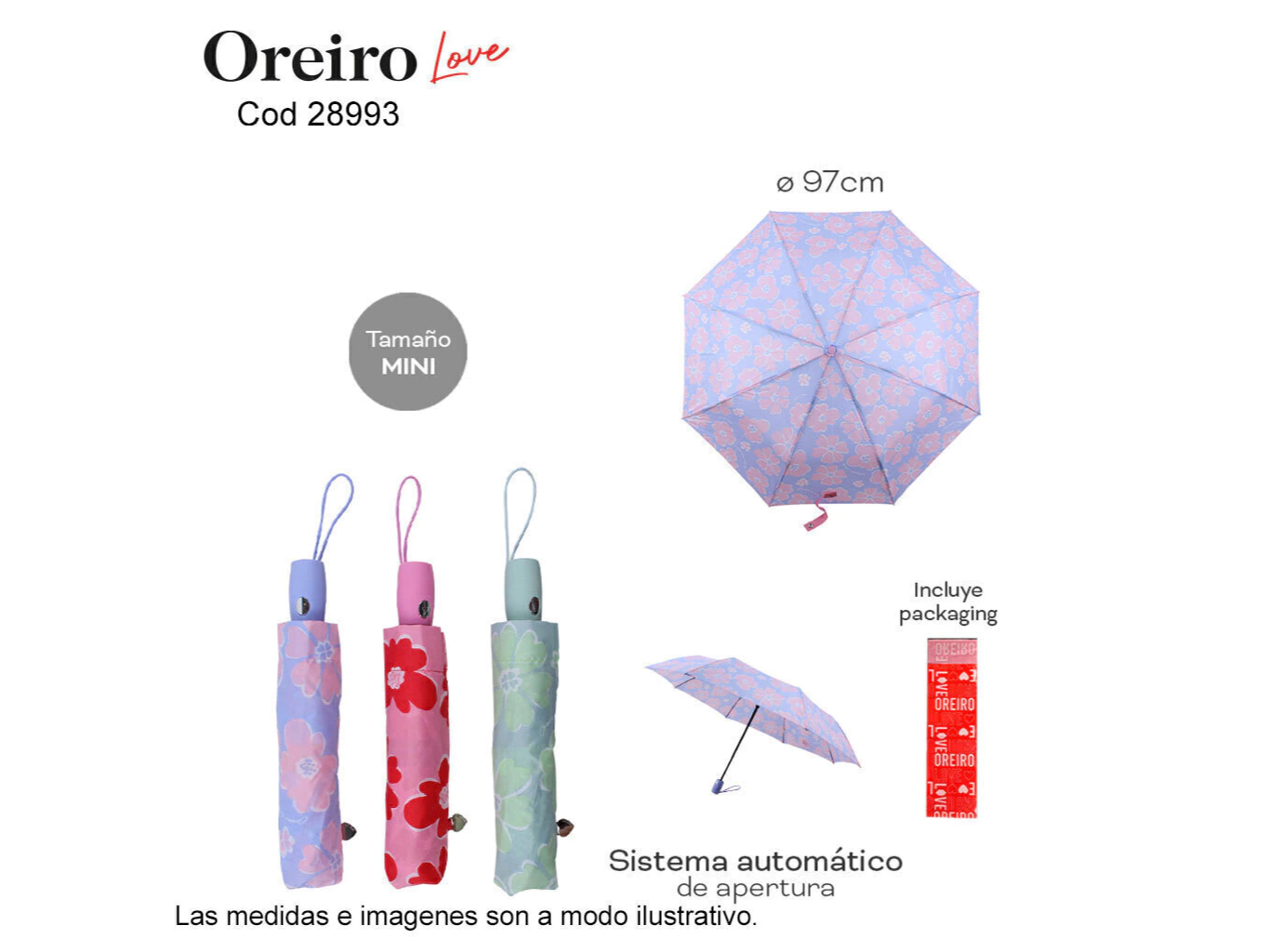 Paraguas OREIRO LOVE