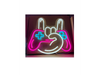 Cartel Neon Joystick Metalero 35x30cm
