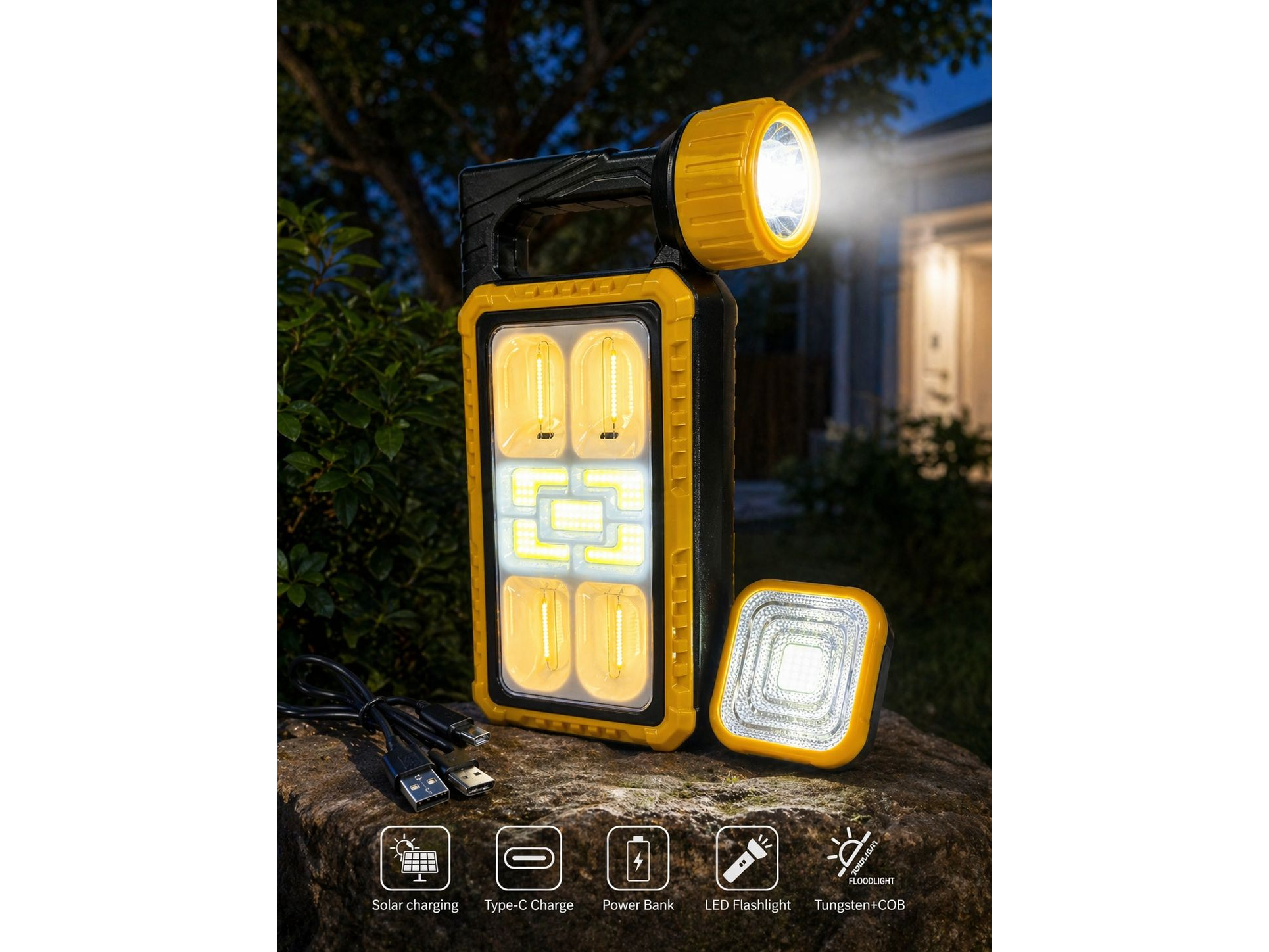 Linterna solar mas lampara