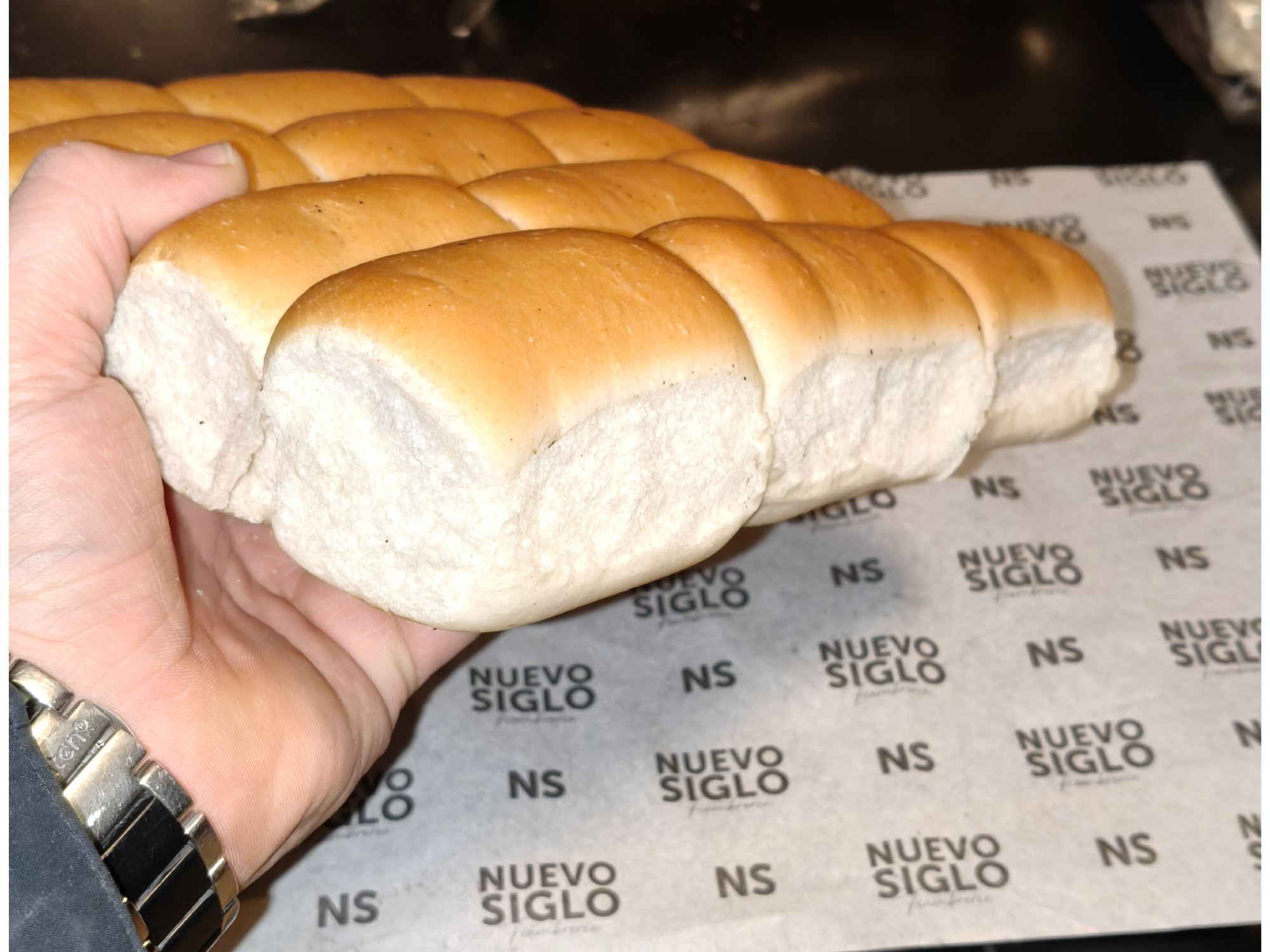 Pan chip tipo brioch