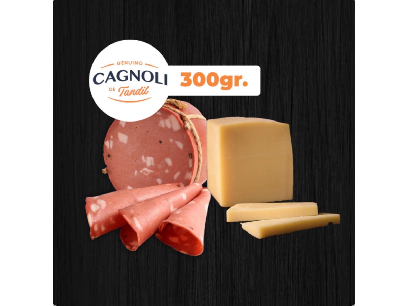 300 g mortadela + 300g tybo