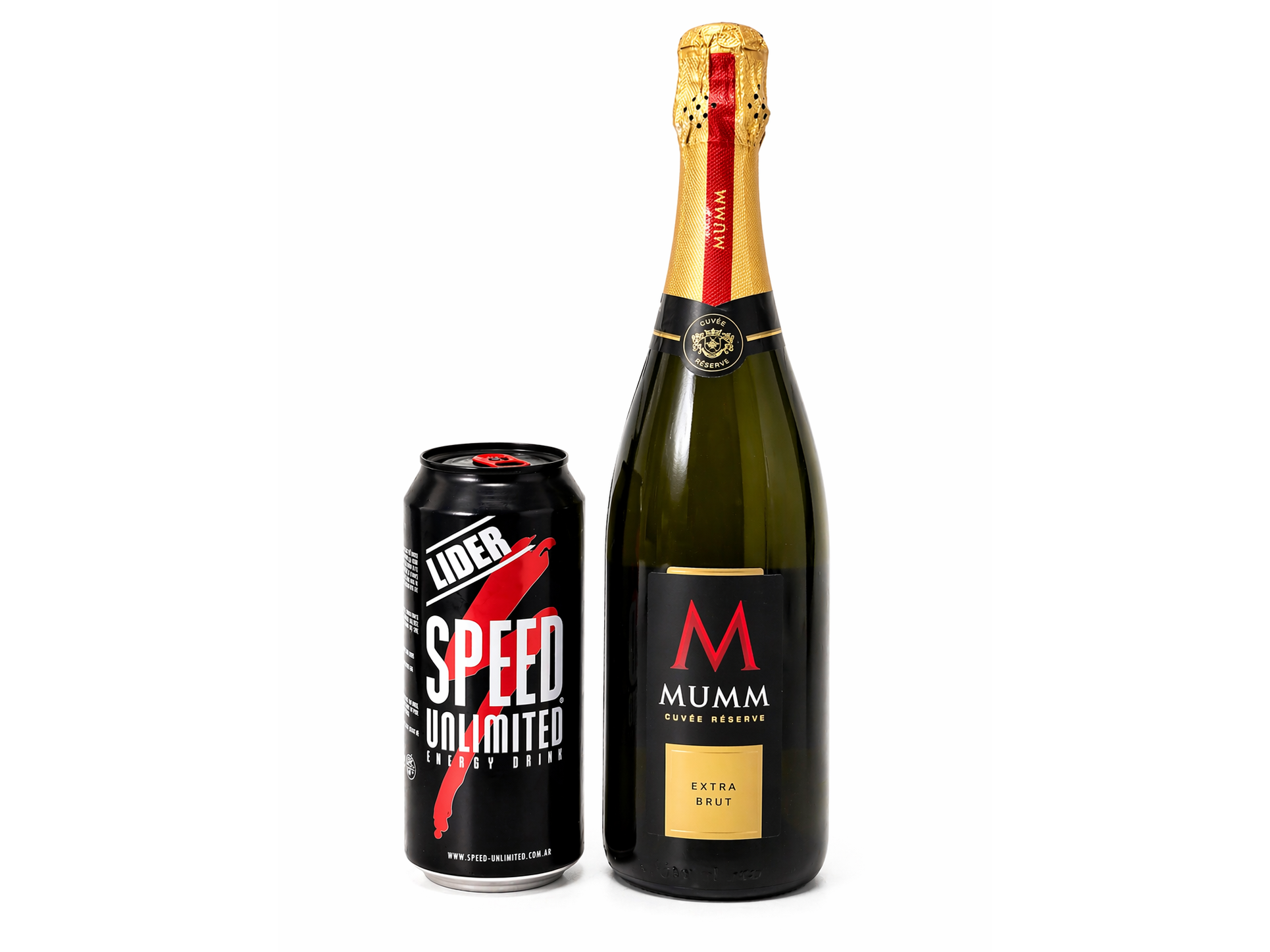 Champagne Mumm extra brut + 1 speed xl