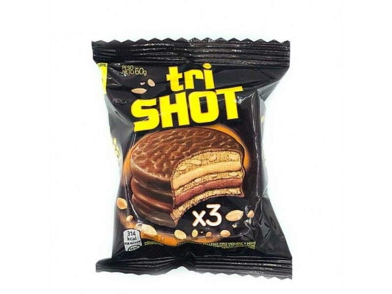 Alfajor tri shot