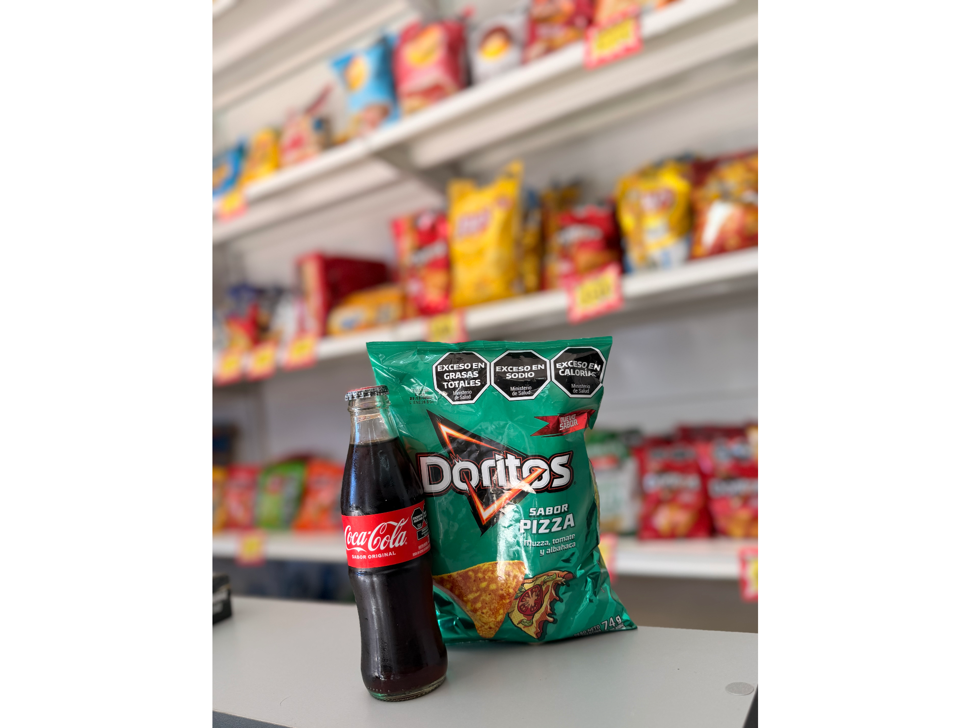 Doritos 77g  + gaseosa 500ml
