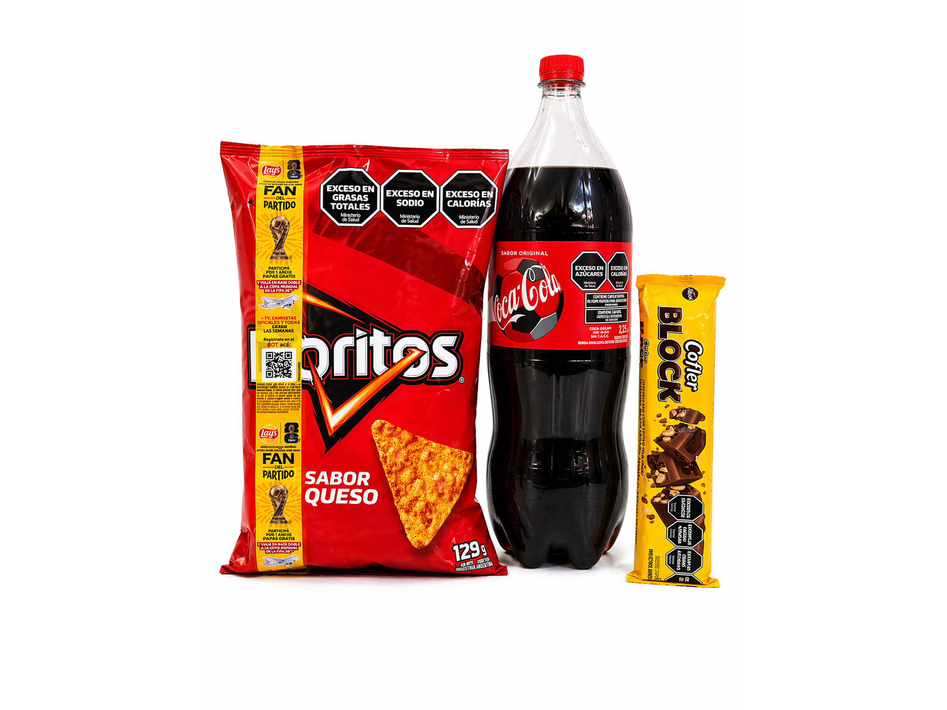 COMBO GULA 1  Doritos 129g +gaseosa 1.5 descartable + chocolate block 110g
