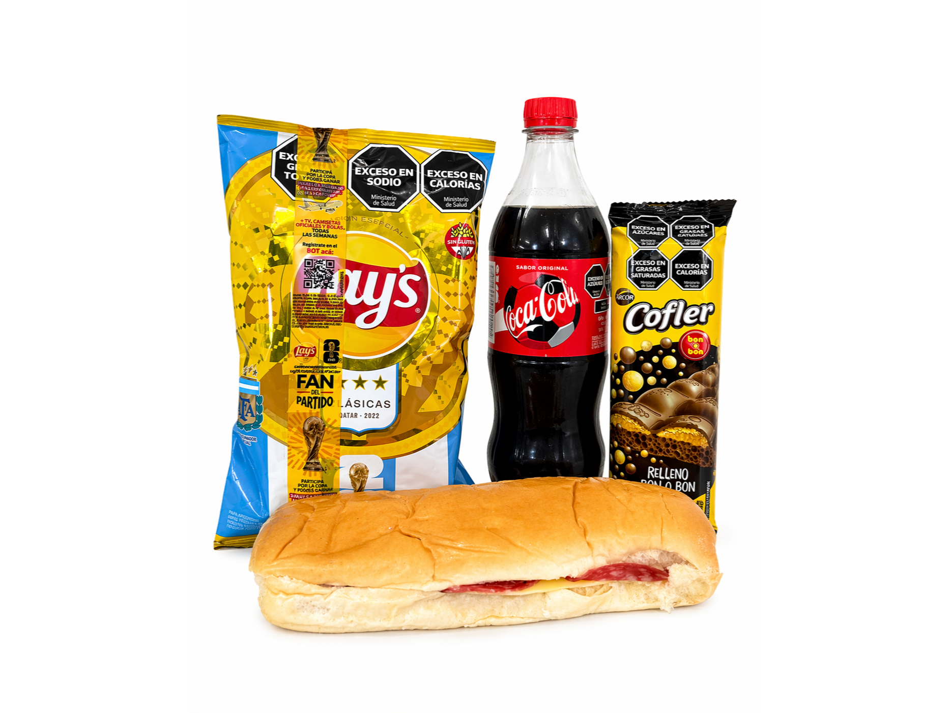 COMBO GULA 3. Papas lays+ gaseosa 500ml + 1 pebete casero + cofler aireado grande