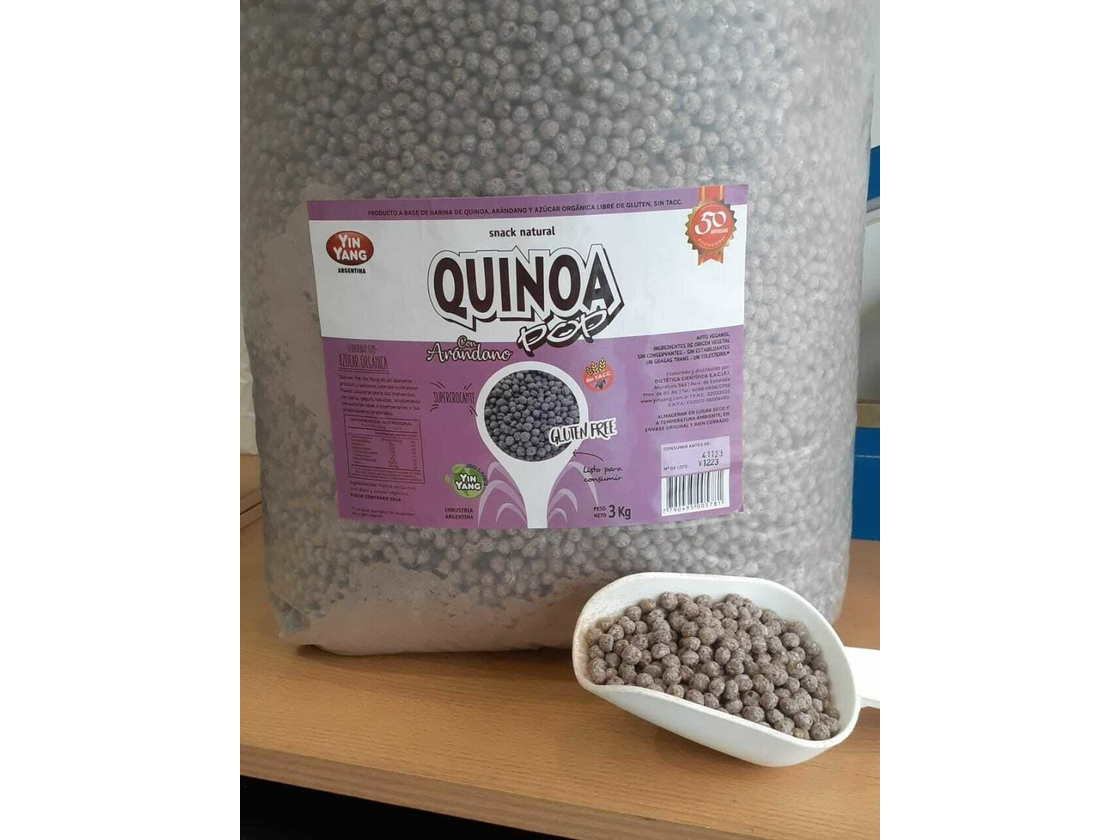 Quinoa pop con arandanos x 3 kg