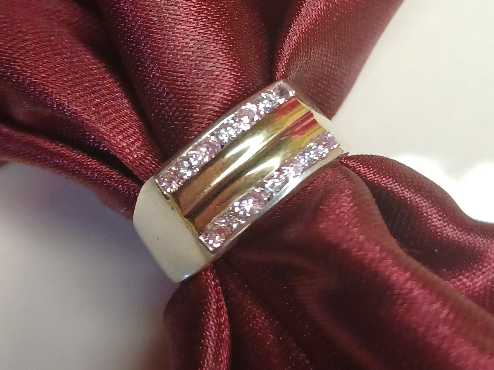 Anillo doble infinito plata y oro