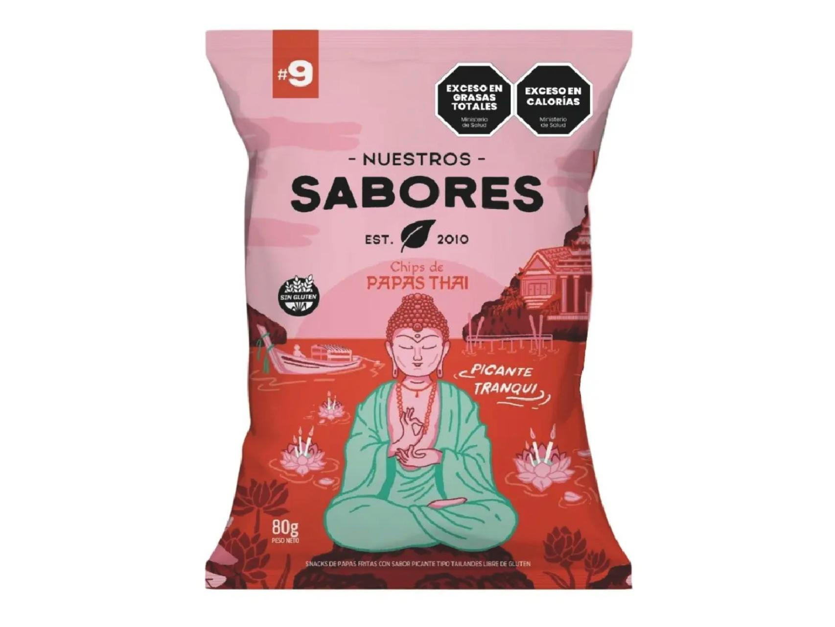 Nuestros Sabores Papas rusticas Thai 80g.
