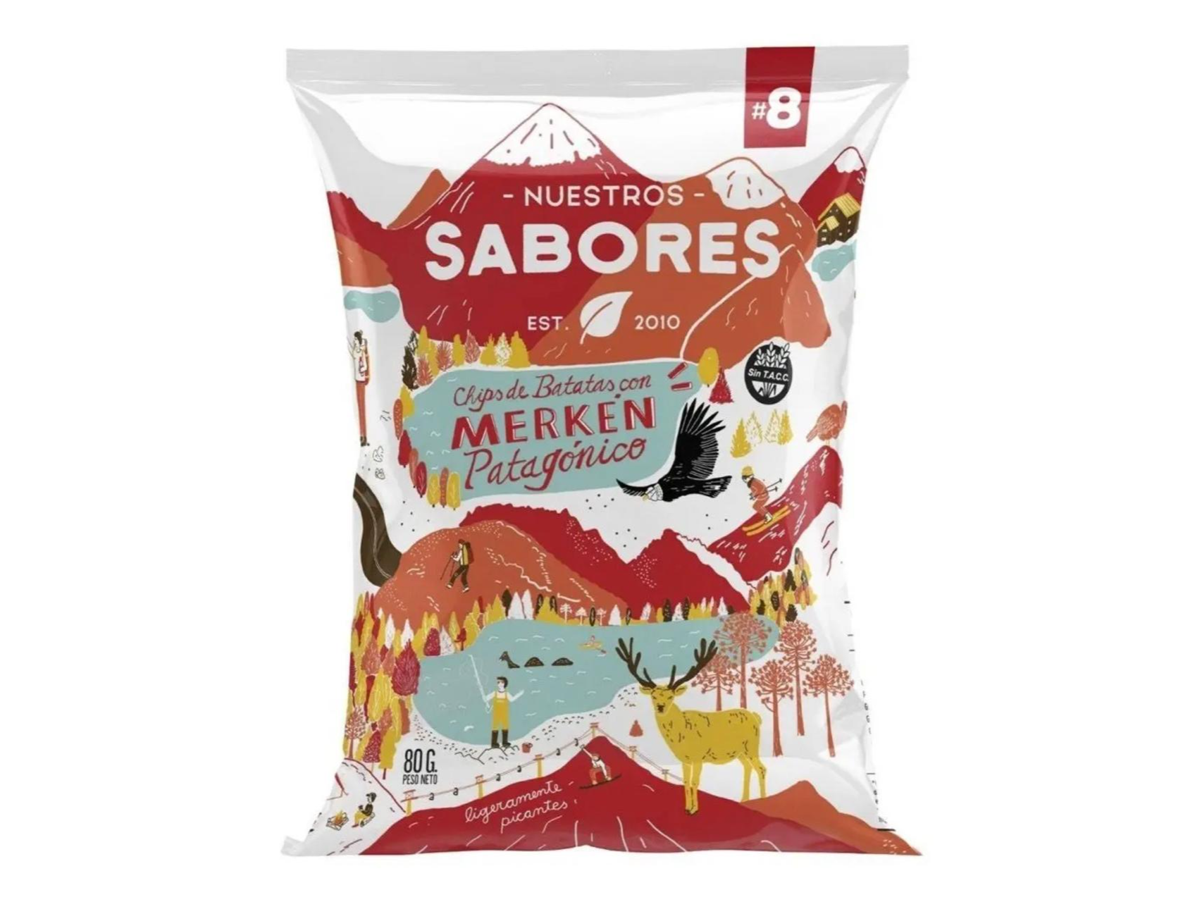 Nuestros Sabores Batatas con Merken 80g.