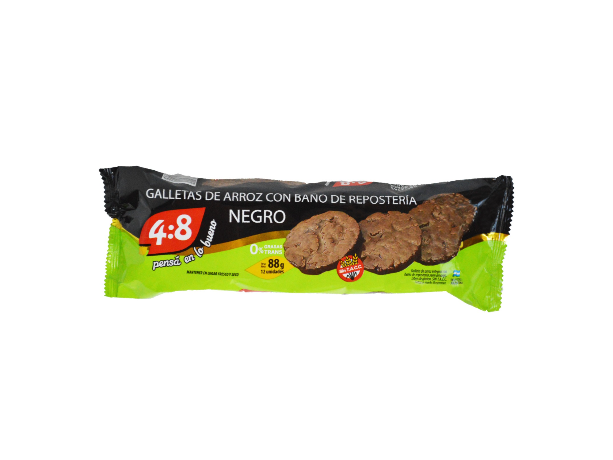 4:8 Galletas de Arroz Negro 88gr.x 12u