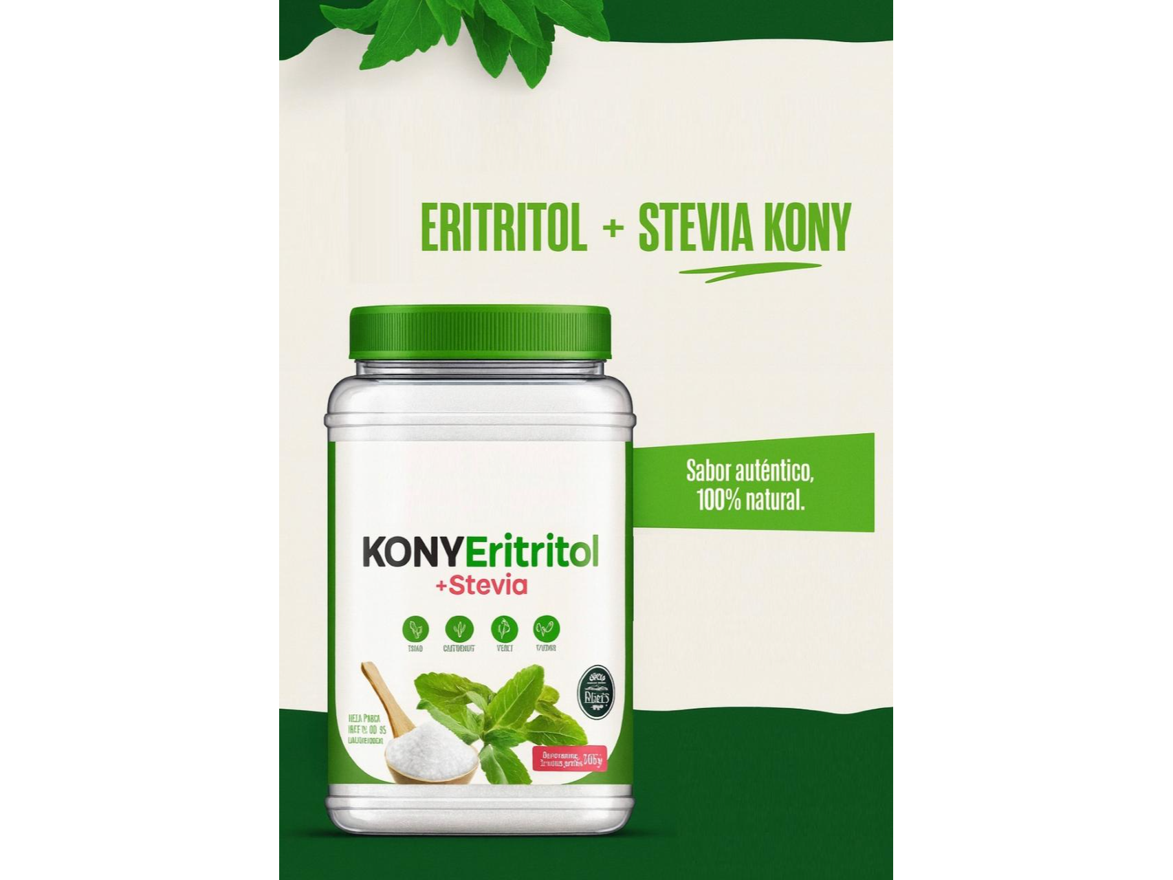 Kony Eritritol + Stevia 325g