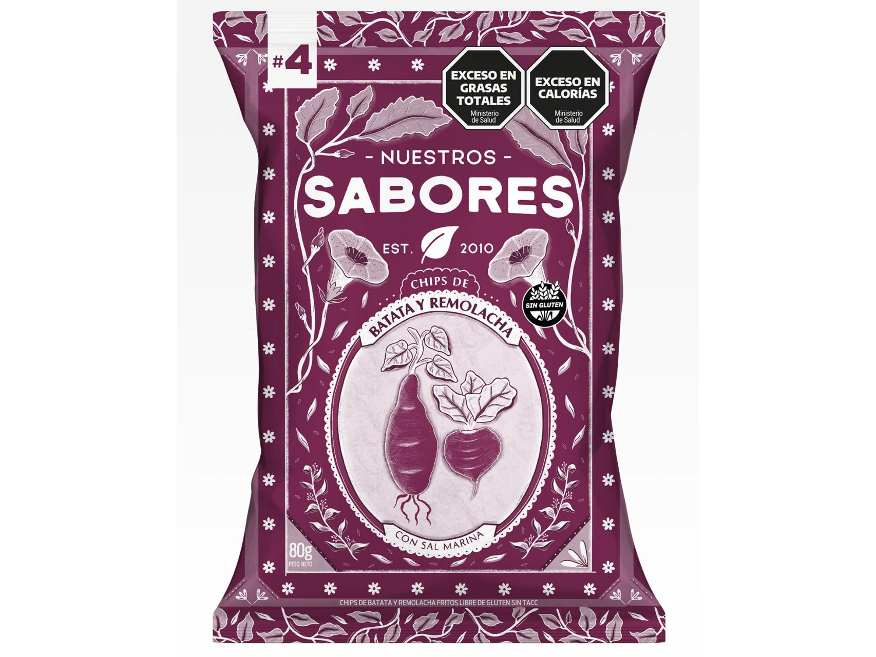 Nuestros Sabores Remolachas, batatas 80g.