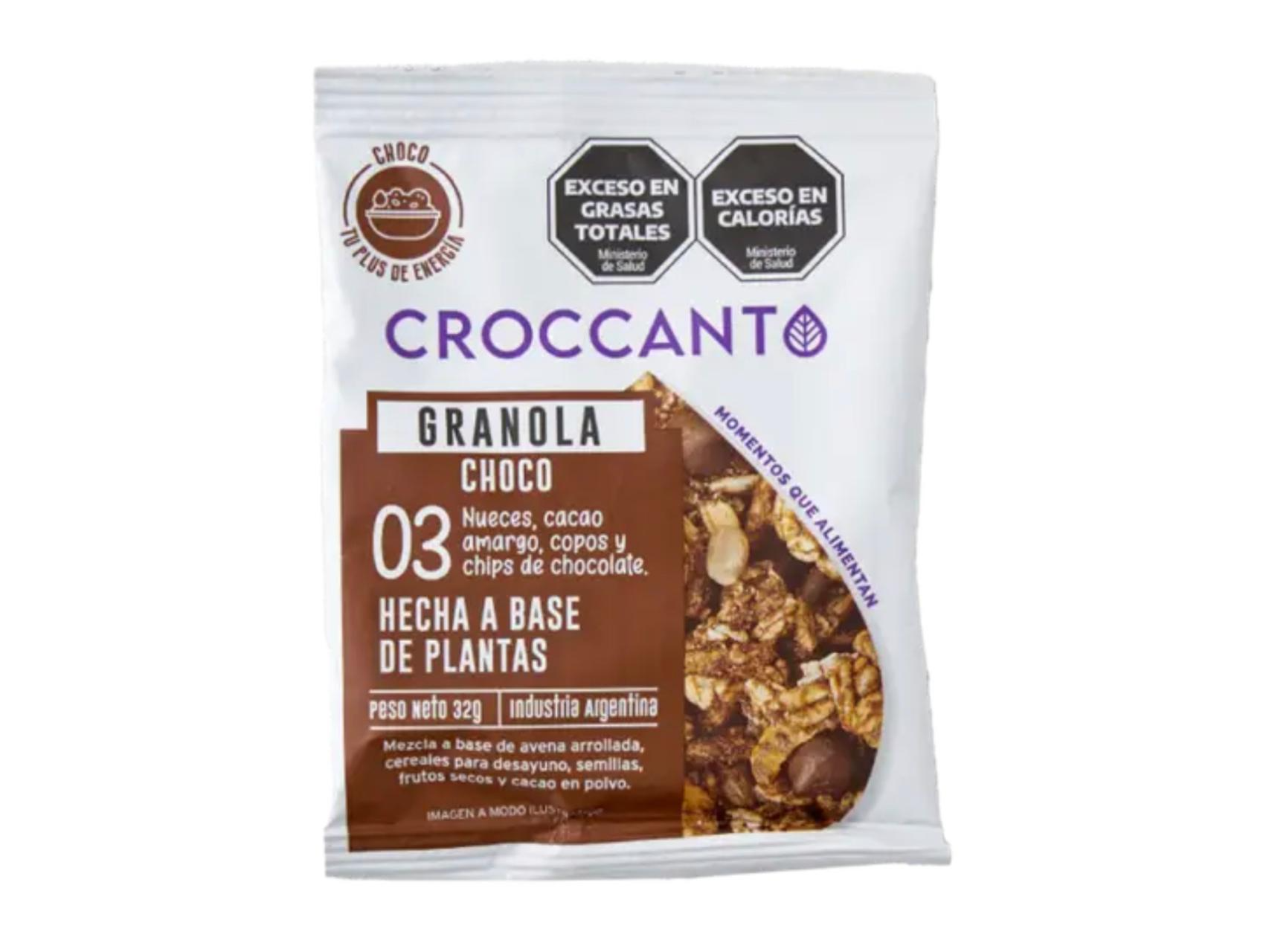 Croccanto Mini Granola 32g. Choco Display 12u