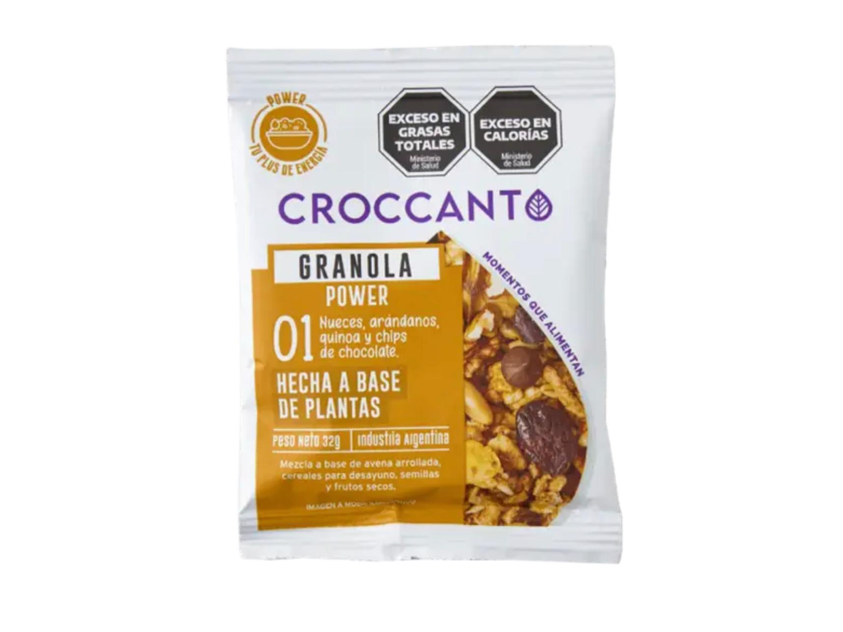 Croccanto Mini Granola 32g. Power Display 12u