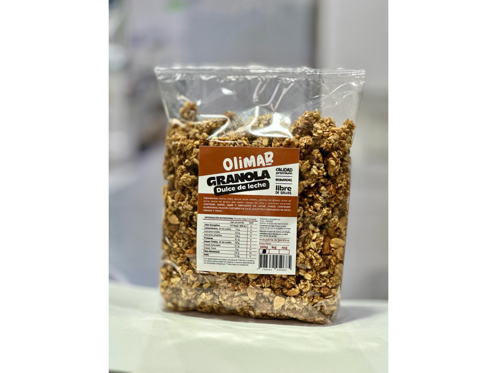 Olimar Granola Dulce de leche 500g.