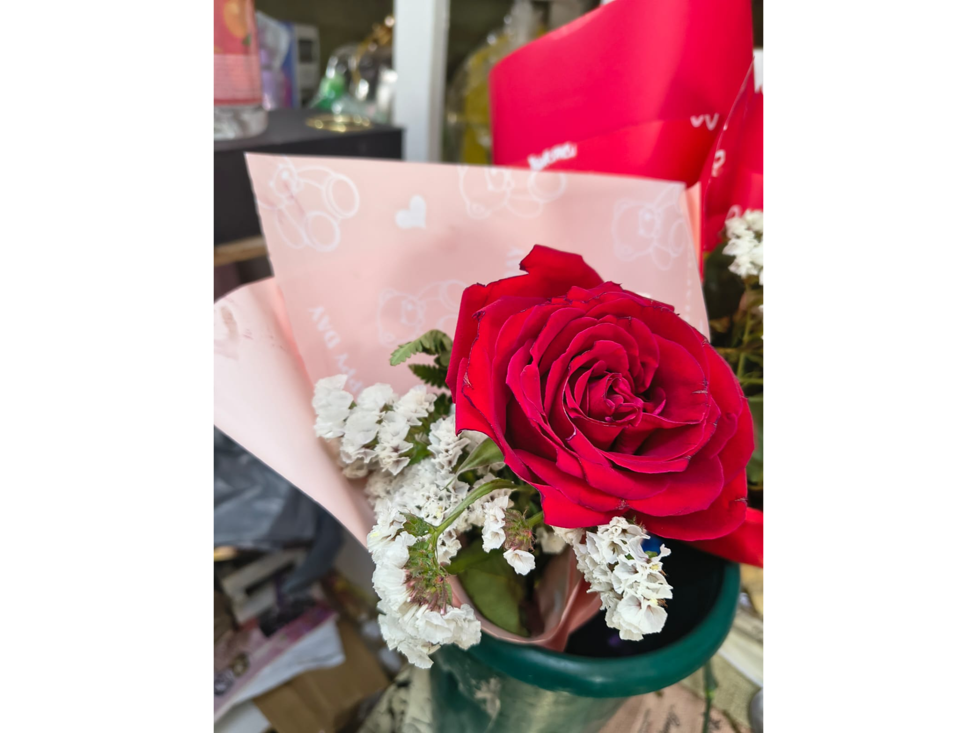 ROSA IMPORTADA DECORADA