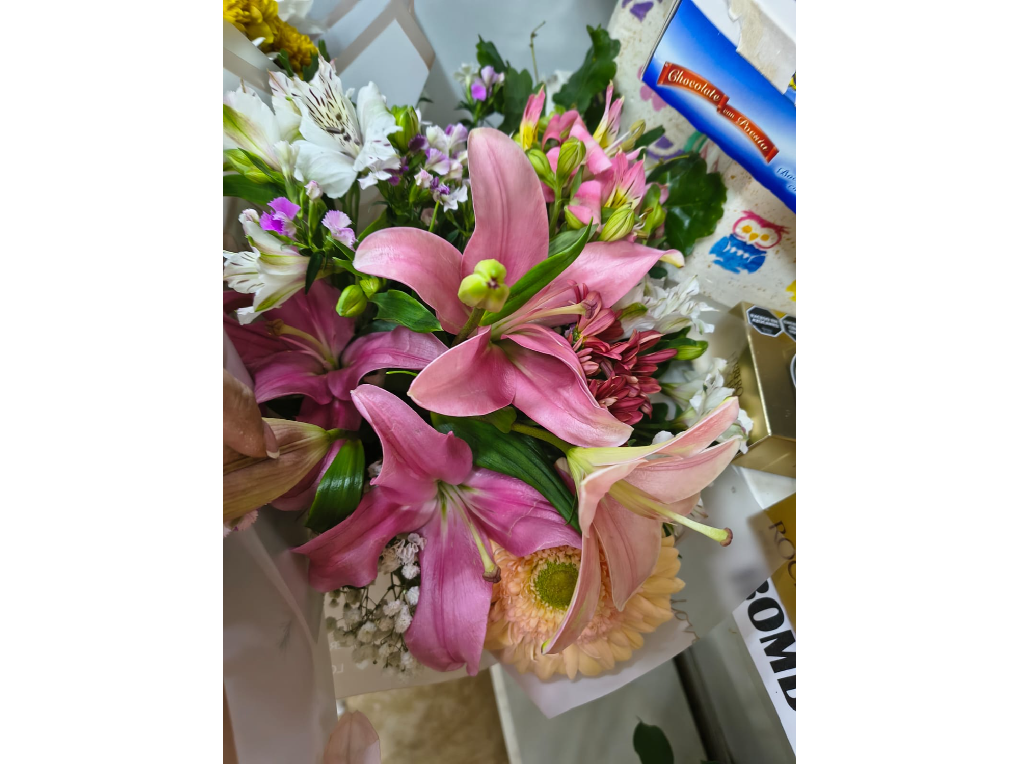 RAMO LILIUM Y GERBERA