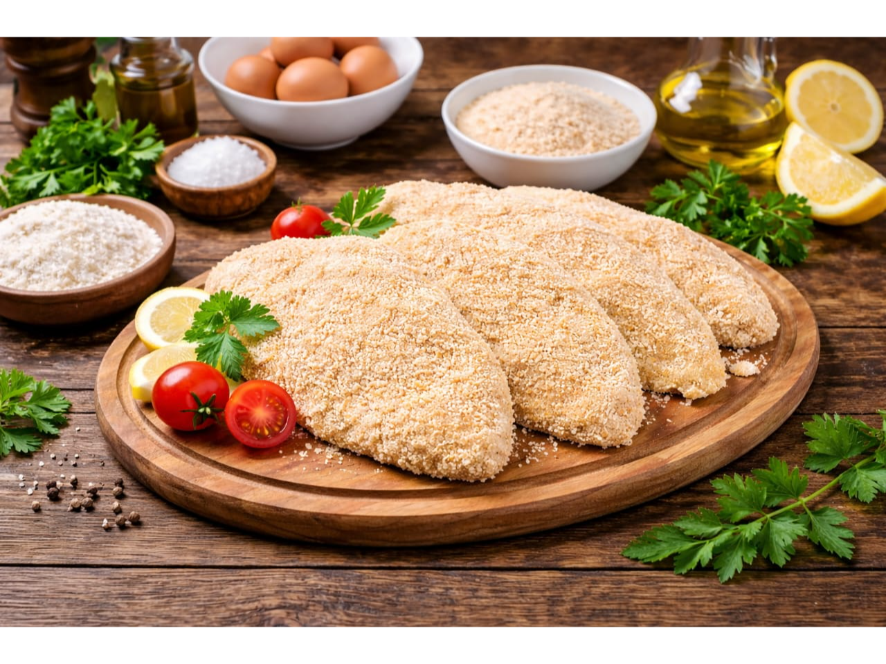 Milanesas de Pollo Envasada al Vacio x 1 Kg (con ajo) de abordo