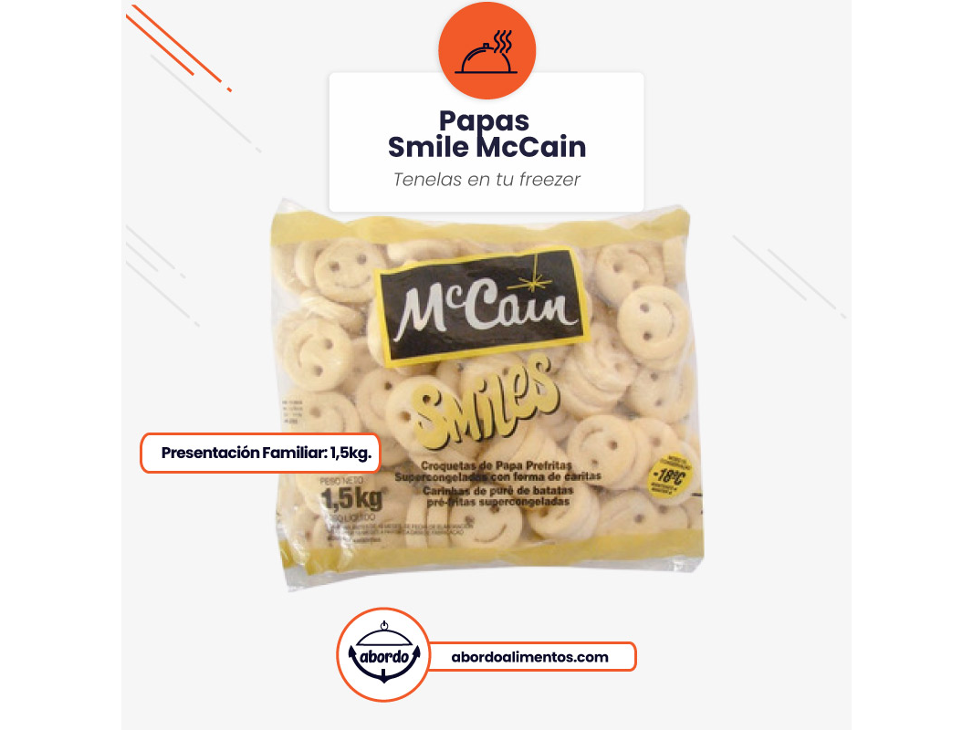 Papas Smiles McCain - 1.5 kg