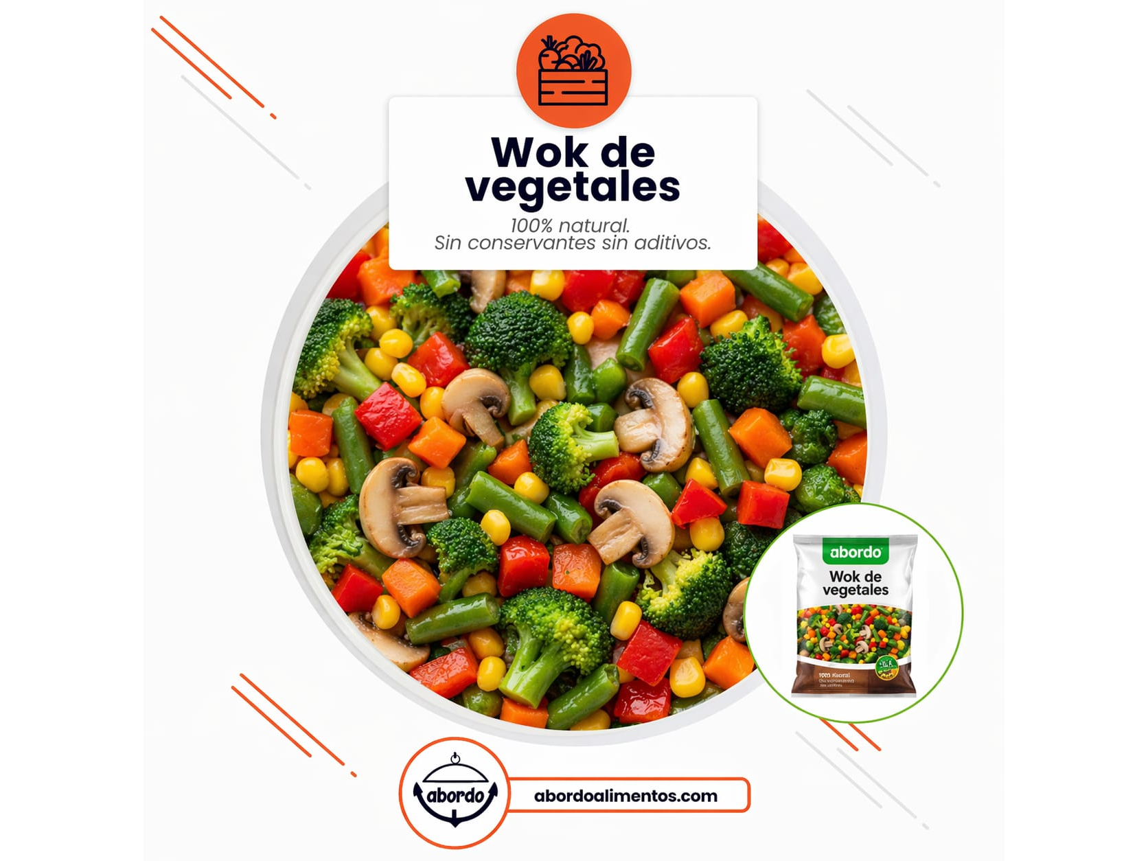Mix Wok de Vegetales x 1kg - BULTO X 5 UNIDADES