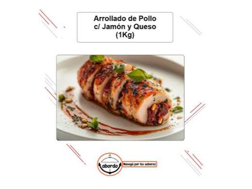 Arrollado de Pollo c/jyq x 1 kilo