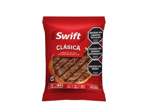 Hamburguesas Clasicas Swift - 80g x 60 un