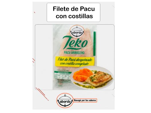 Filet de pacu con costillas - 700g aprox