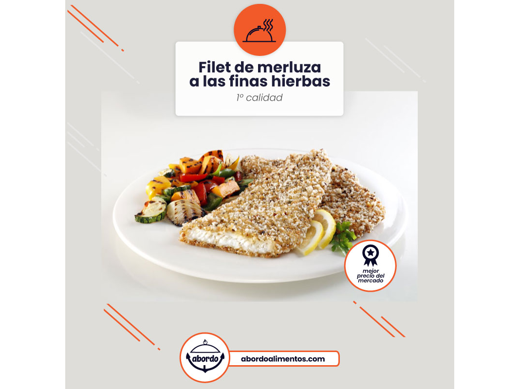 Filet de merluza Finas hierbas x 1kg - Solimeno