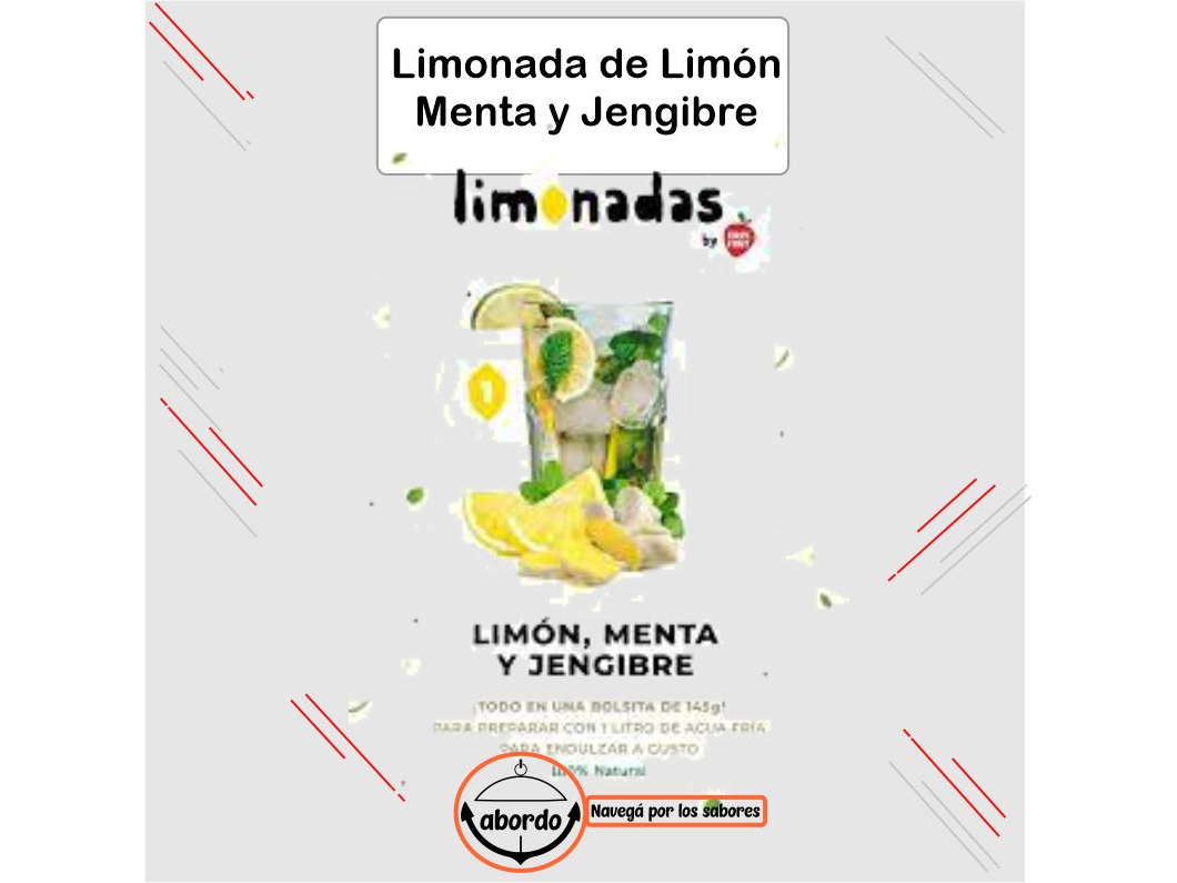 Limonada de limon + menta + jengibre x 15un - Easy Frut