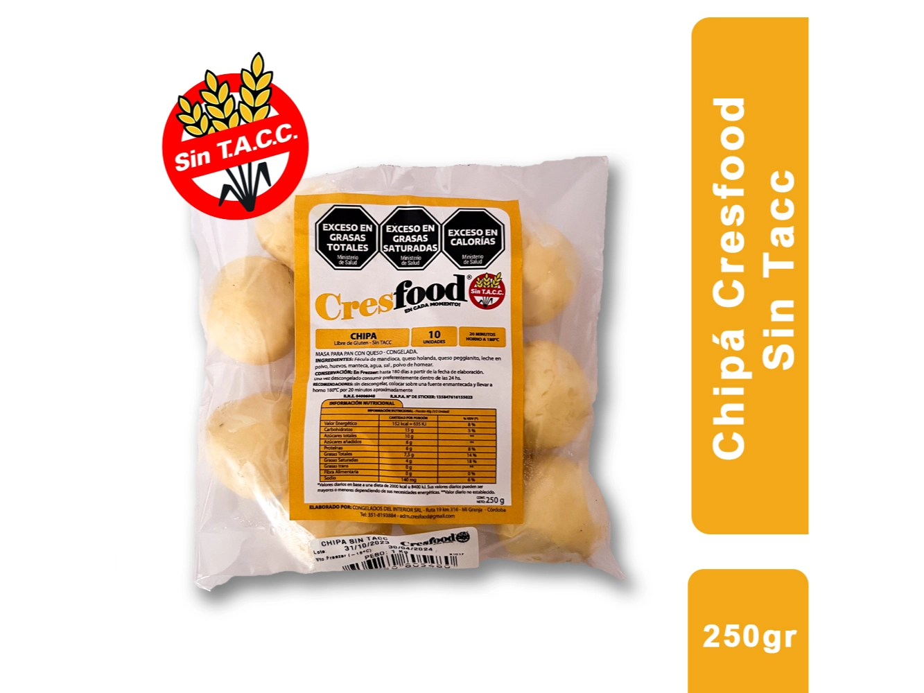 Chipa Queso x 250 gr - Cresfood