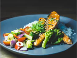 Salmón teriyaki