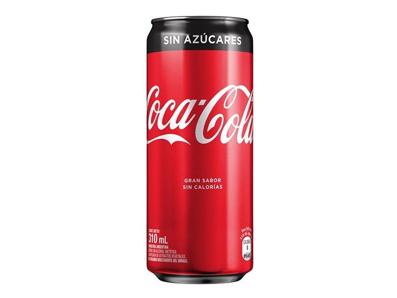 COCA-COLA SIN AZUCAR LATA 310ML