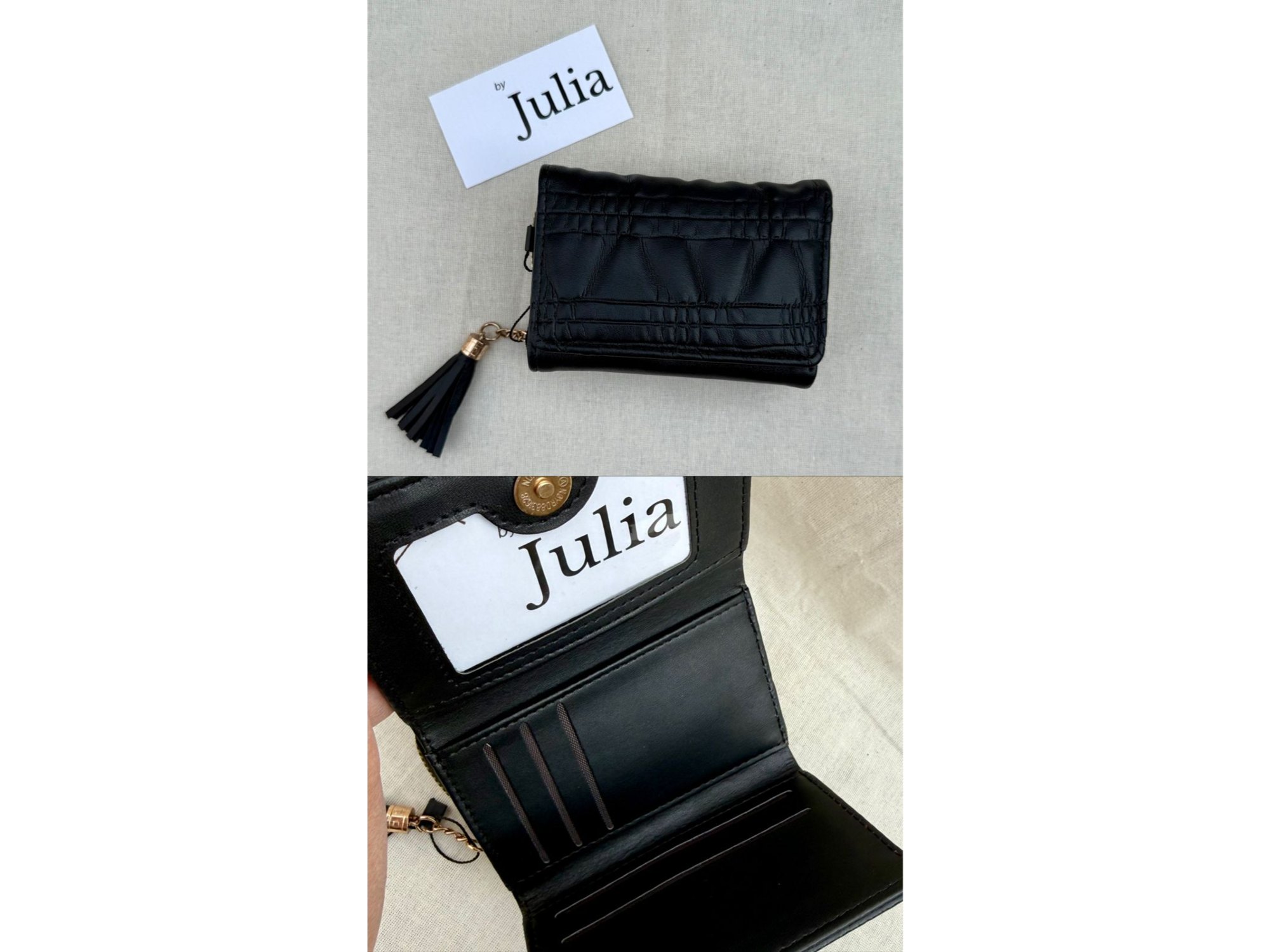 Billetera corta C1- Negro