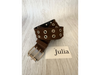 CINTO GAMUZA OJALILLOS DOBLES - CHOCOLATE