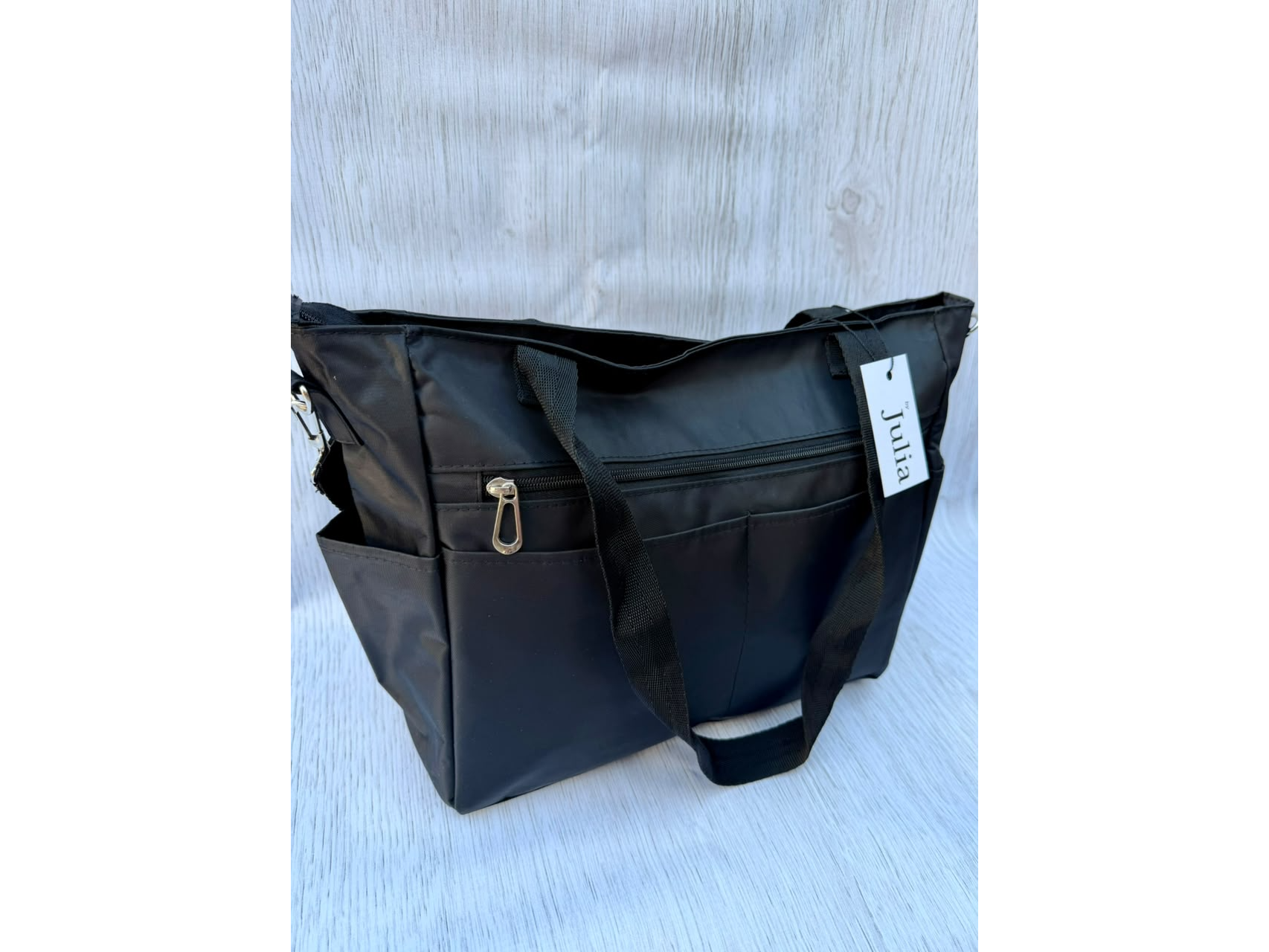 Amelia Tote  Mediana - Negro