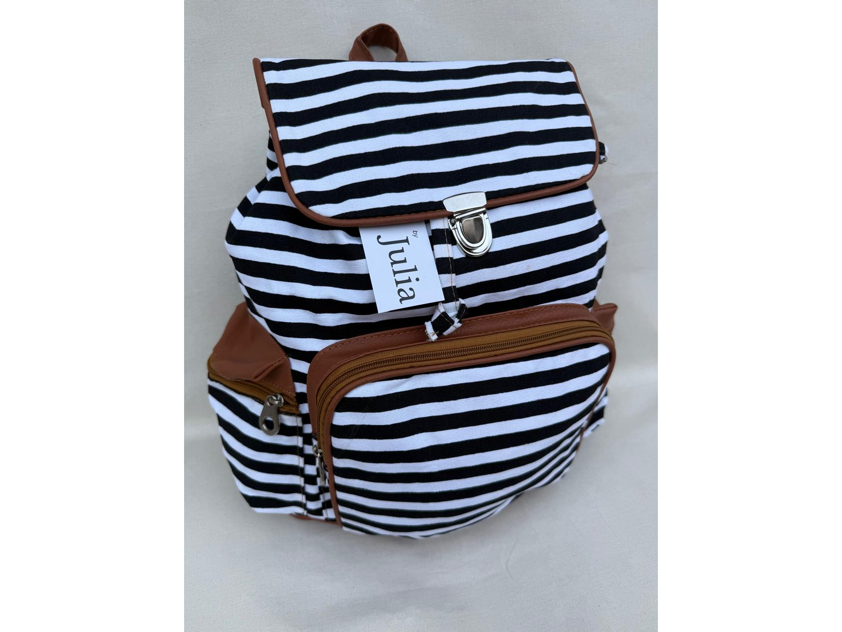Amalfi Mochila - Rayas negras
