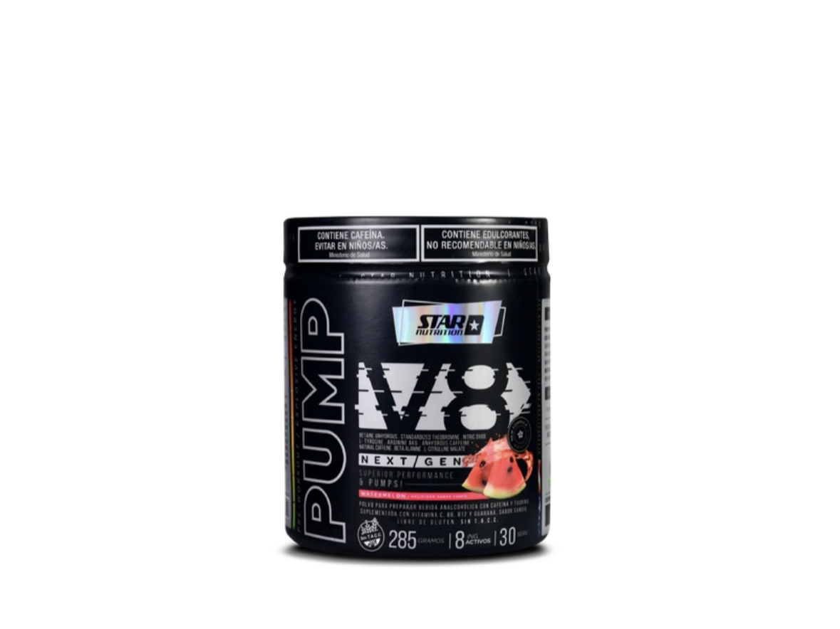 Pre Entreno V8 285 Grs Star Nutrition de Energem Suplementos