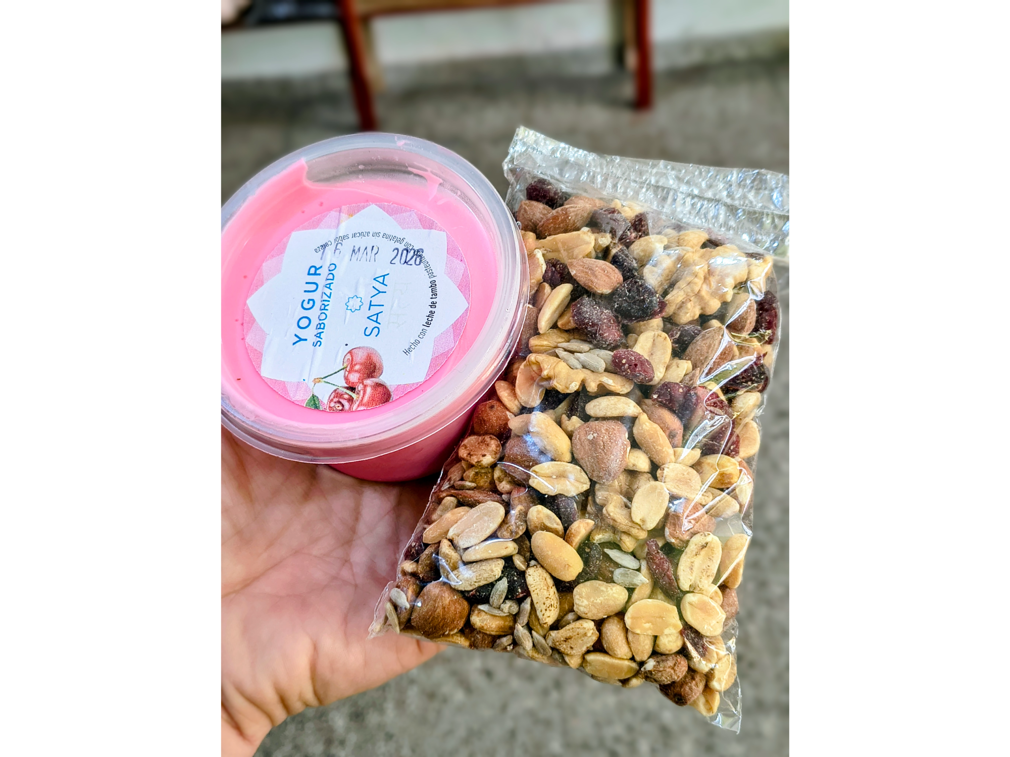Yogurt con frutos Secos