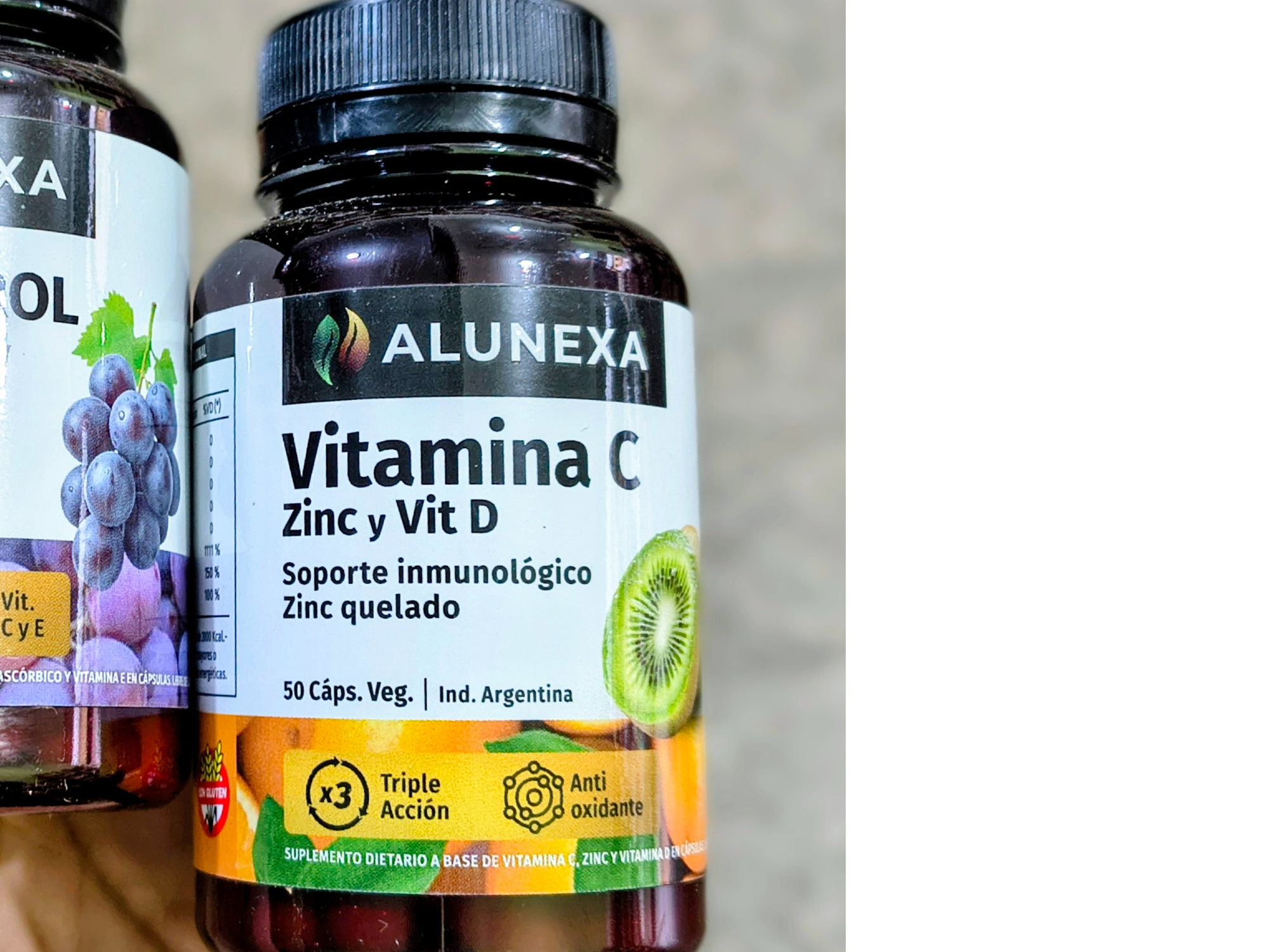 VITAMINA C, ZINC Y VIT. D