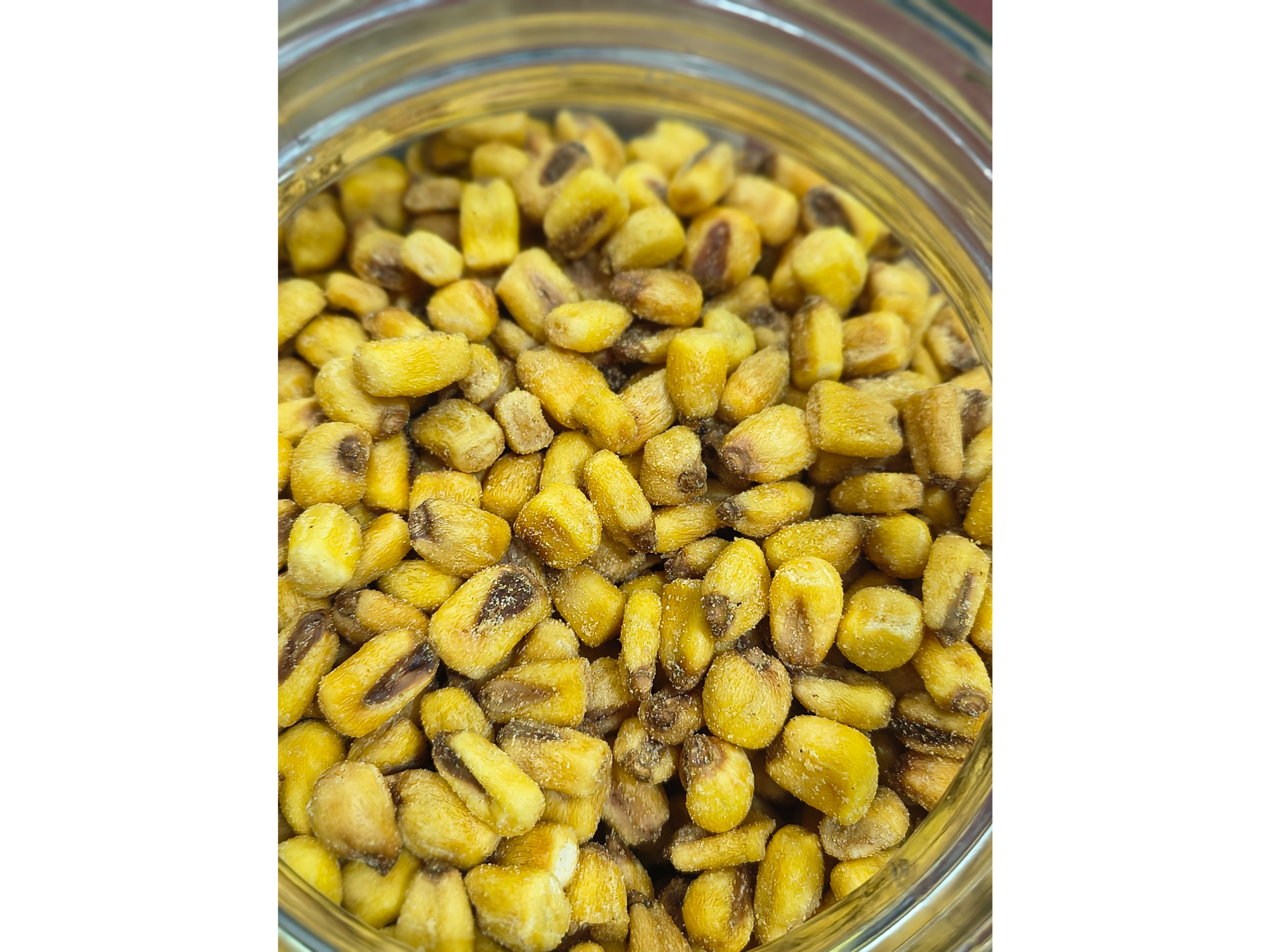 Maíz frito con Mostaza y Miel